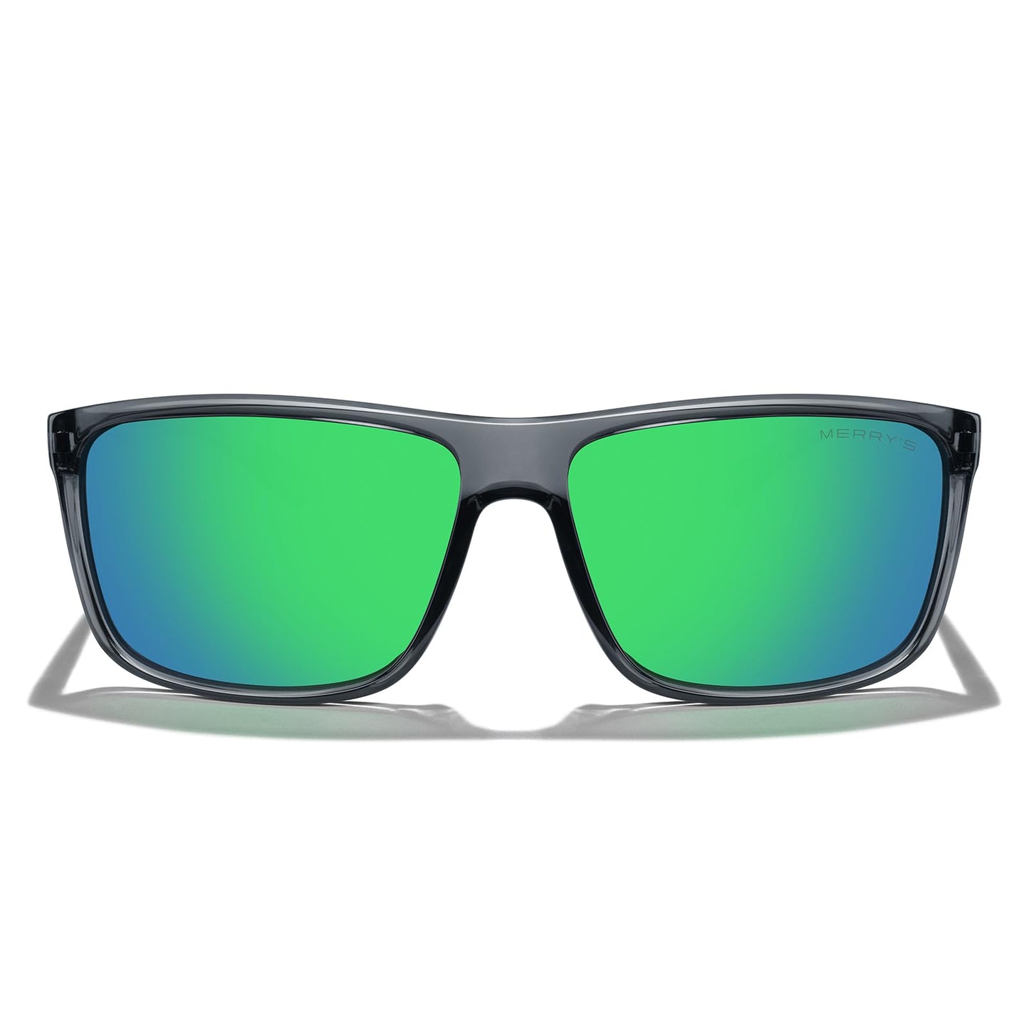 MERRY'S Rectangular Polarized Sports Sunglasses for Men Women Cycling Driving Fishing UV400 Protection S8225