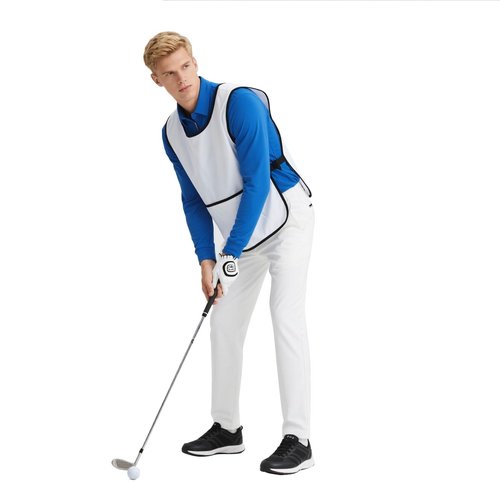 TopTie Custom Golf Caddie Bibs with Pocket, Clubs/Tournament Tank Top Scrimmage Training Vest for Adult-Black