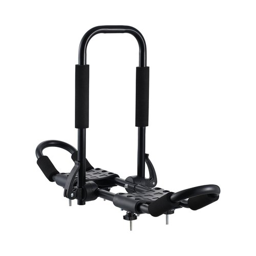 Kayak Roof Rack 1 Pair J-Bar, Soft Roof Rack, Top Mount Tie Down, Carrier for Kayak, Surf Board, Canoe, SUP, Ski Board, Mount on Car, SUV, Truck, 2 Kayaks