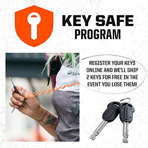 Kryptonite Kryptolok 610 S Folding Bike Lock, Compact Lightweight High Security Anti-Theft Foldable Bicycle Lock with 2 Keys and Mount for E-Bikes Scooter Road Mountain Bikes, 100cm (39 in),Black