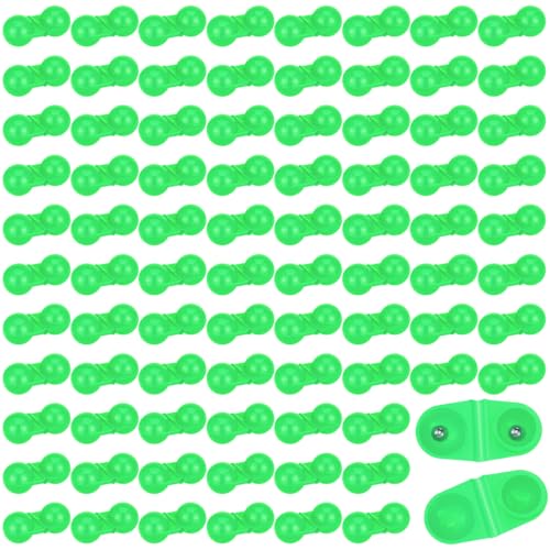 90 Pcs Catfish Rattle Beads with Double Bell Attractors for Fishing