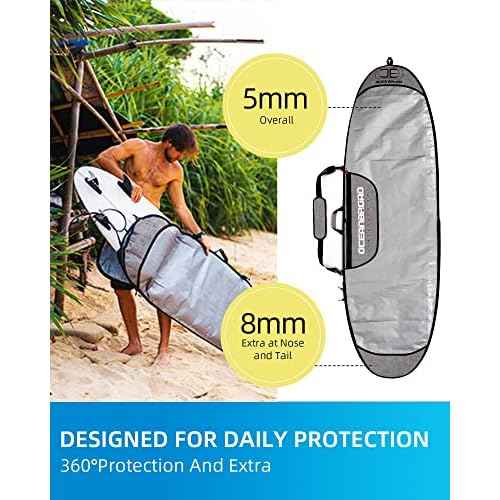 OCEANBROAD Surfboard Longboard Bag Day Bag Travel Bag 5'0, 5'6, 6'0, 6'6, 7'0, 7'6, 8'0, 8'6, 9'0, 9'6, 10'0