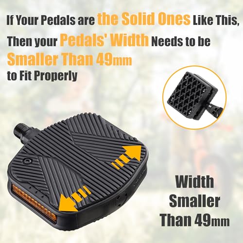 Child & Adult Bicycle Pedal Blocks 1.5 Inch - Small Size 82.5x63.5mm - Secure & Comfortable Cycling Accessory