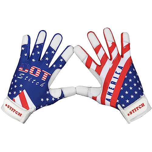 Adult Medium American Flag Batting Gloves Baseball & Softball Gloves Men Youth Unisex