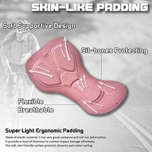 Padded Bike Shorts Women Cycling Underwear Bicycle Biking Biker Short with 4D Padding Super Lightweight Breathable