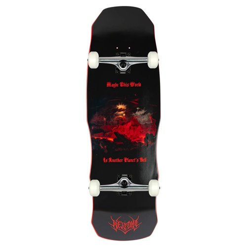 Welcome Skateboard Assembly Depths on Dark Lord Red Dip 9.75" x 31.75" Complete