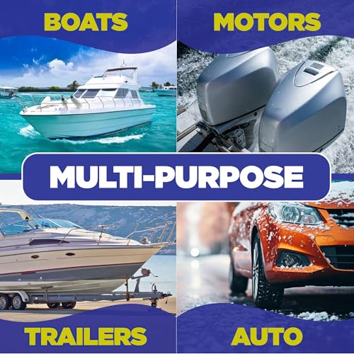 Salt Remover Flush Kit for Marine Engines - High-Pressure Hose & Applicator for Boat Inboard & Outboard Motors