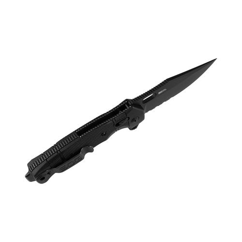 SOG Seal XR Partially Serrated Hard-Use Ambidextrous Pocket Tactical Folding Knife XR Lock CPM-S35VN Steel