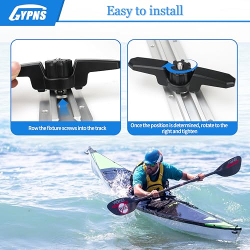 Kayak Track Mount Anchor Cleat 2 Pack - Easy Rope Tying Watercraft Accessory