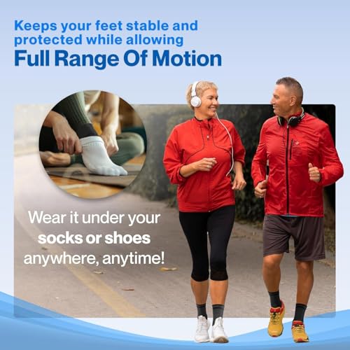Modvel Foot & Ankle Brace Socks for Sprained Ankle Compression Sleeve - Plantar Fasciitis Relief Brace, Foot Support for pain Women & Men - Tendonitis & Arthritis Feet Sleeve, Stabilizing Ankles Wrap