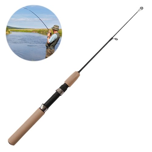 cdar 55/65/75CM Telescopic Ice Fishing Rod with Sponge Foam Handle Fishing Pole Trout Walleye Perch Fishing Rod Winter Fishing 75cm