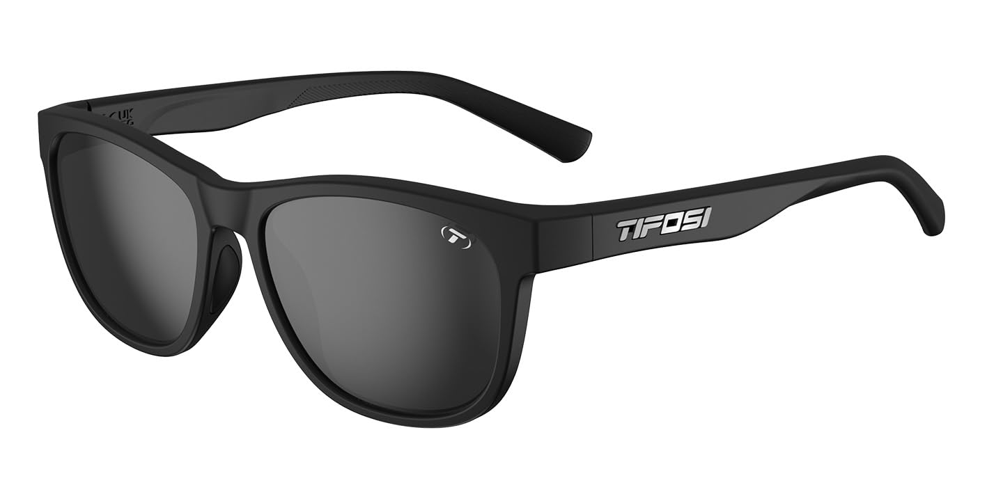 Tifosi Optics Swank Sunglasses (Satin Black/Smoke Lens - Polarized)