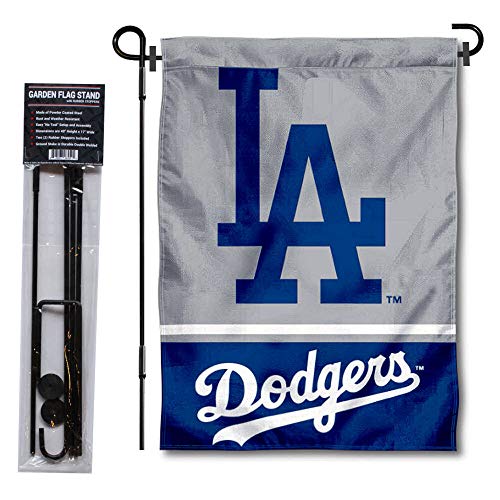 Los Angeles Dodgers Garden Flag with Stand Holder