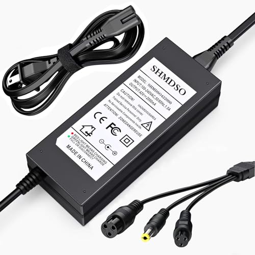 42V 2A Replacement Charger for E-Scooters & E-Bikes with 3 Claw Ports