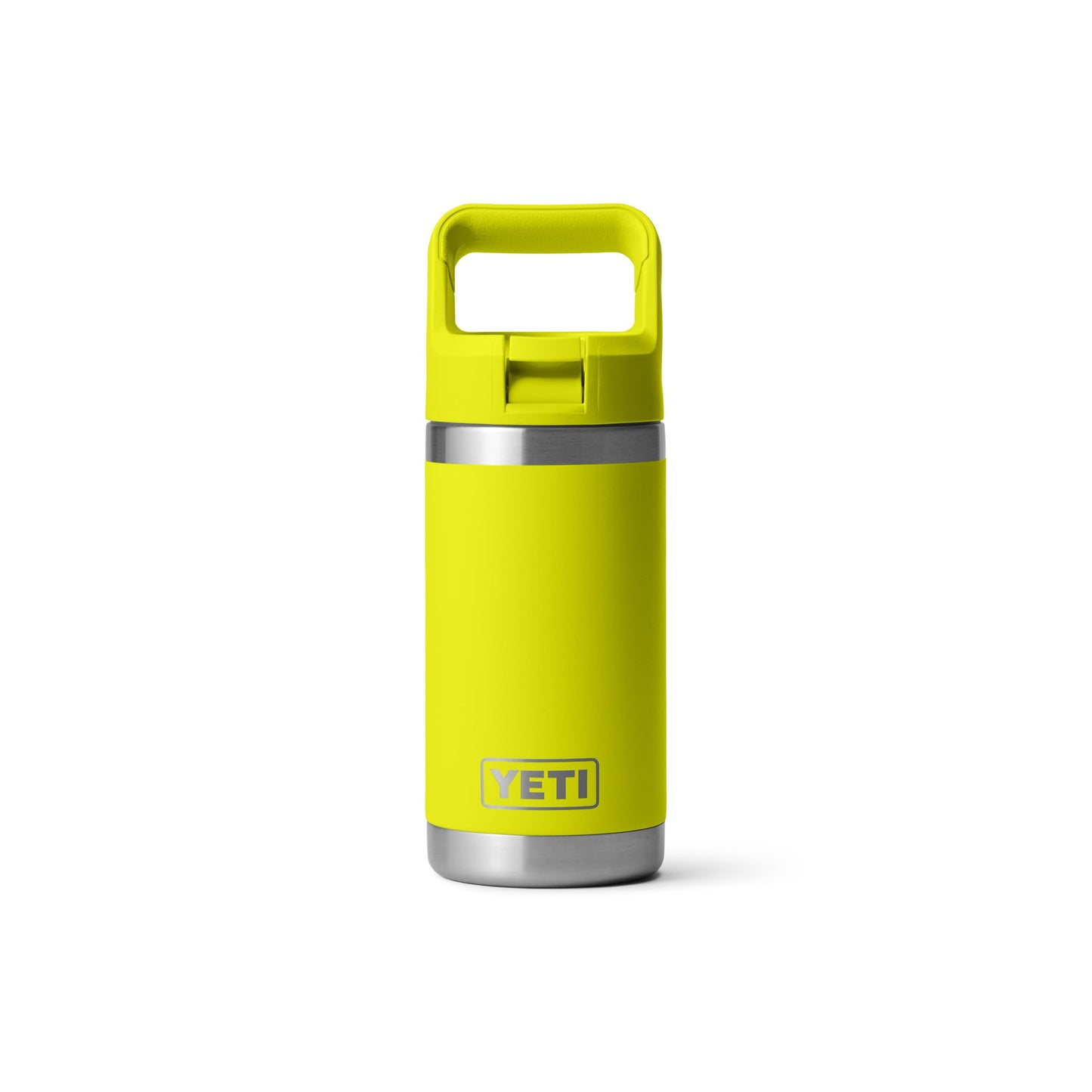 YETI Rambler Jr. 12 oz Kids Bottle, with Straw Cap, Firefly Yellow
