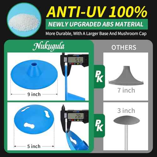Windproof Boat Cover Support Pole System 2 Pcs with 8 Adjustable Heights Telescoping Steel Furniture Cover Support Poles 18"-57" with Straps Storage Bag
