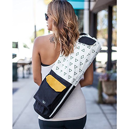 Open Road Goods Eco Friendly Yoga Mat Bag | Organic Yoga Bag For Extra Wide Mats | Yoga Mat Carrier for Men & Women: Full Zip, Adjustable Carry, Pockets, 100% Cotton Canvas