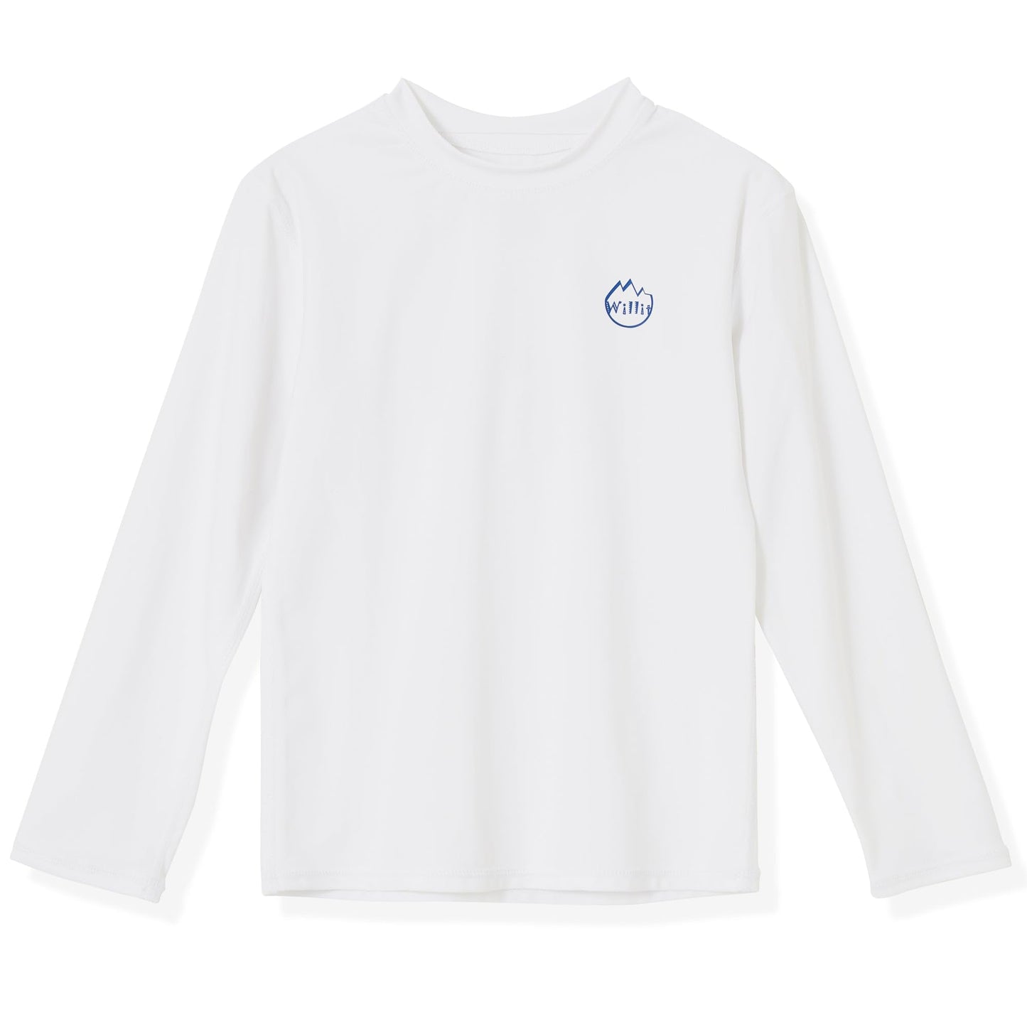 Willit Boy/Toddler Rash Guard Swim Shirt Long Sleeve White 5T