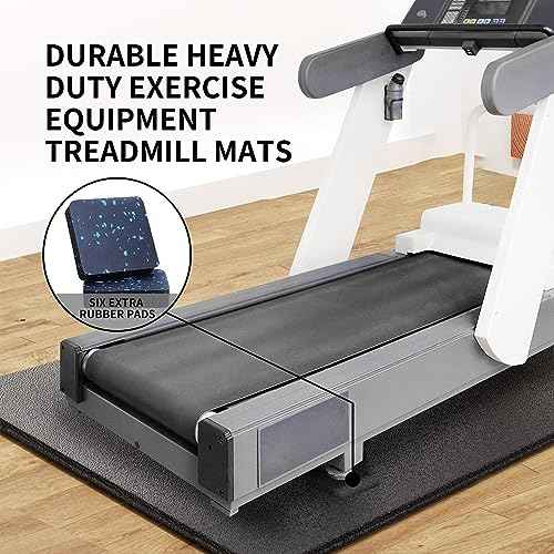 PROIRON Heavy Duty Exercise Equipment Mat, Treadmill Mat - 45"x32", 48"x24", 78"x36" - Floor Protector for Home Gym, Exercise Bike, Weight Bench, Rowing Machine, Cross Trainer