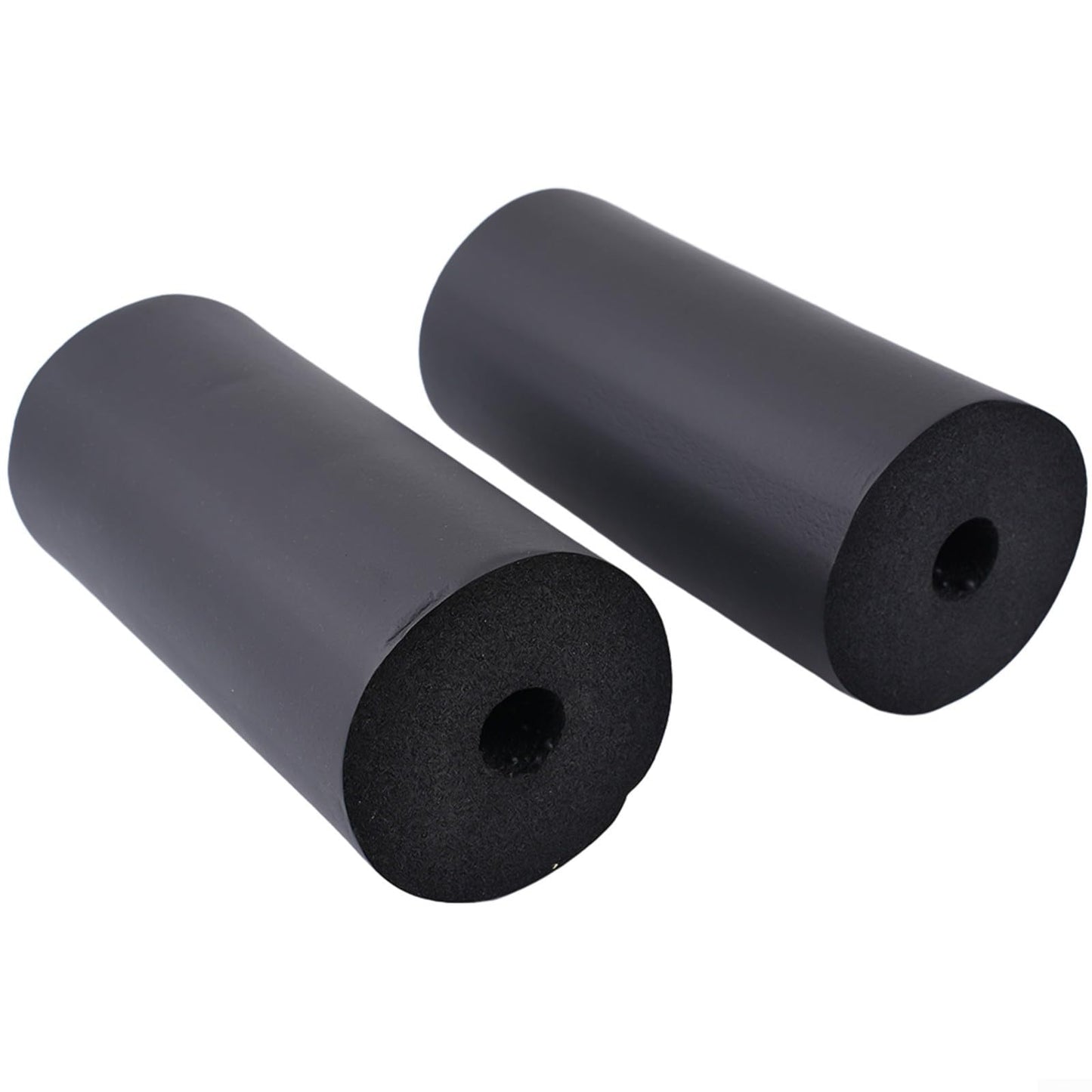 2PCS Foam Foot Pads Rollers, Fitness Equipment Replacement Foam Pads, High Density Foot Rollers For Leg Extension Machine Weight Benches Gym Workout Accessories, Black, 5.5-8.7 Inch (170mm)