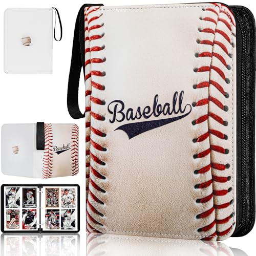 Baseball Card Binder with 440 Pockets - Baseball Style Trading Card Album
