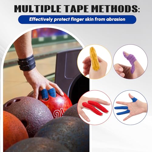 Charniol Multicolor Bowling Finger Tape Set 140 Pcs with Storage Box