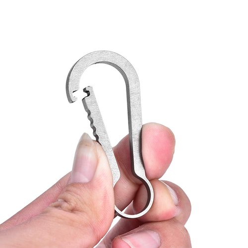 Outdoor Sports Accessory-Multifunctional Carabiner with Locking Buckle and Key for Hiking, Climbing