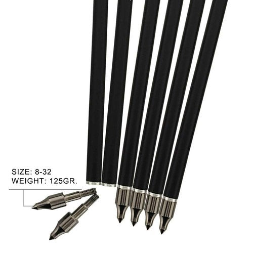 REEGOX Crossbow Bolts 20 inch Bio Crossbow Arrows with 4-Inch Vanes(Pack of 12)