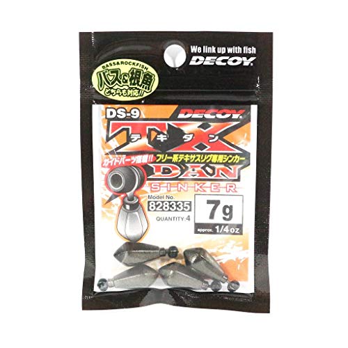 Decoy DS-9 Decoy Textile Sinker 7g for Fishing - Hexagonal Lead Sinkers