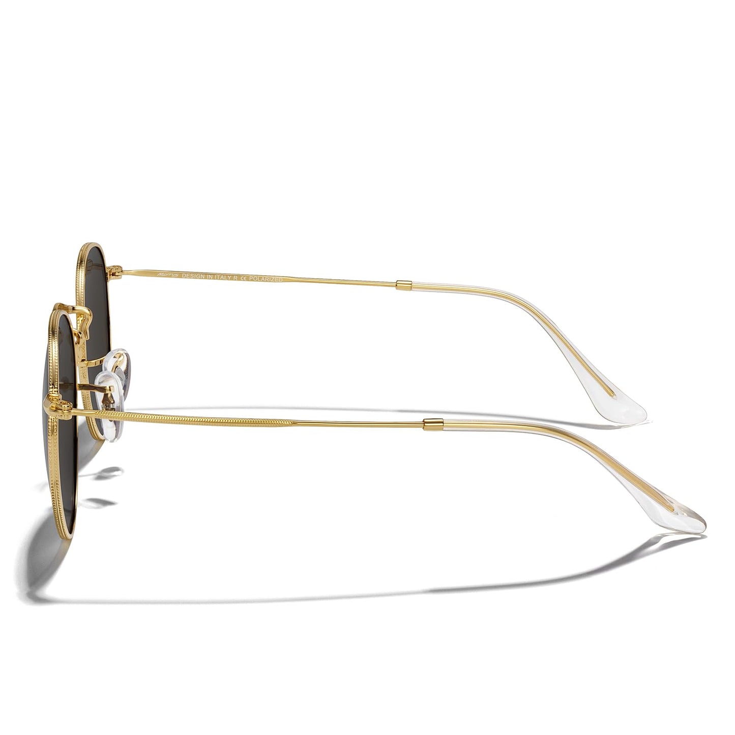 MERRY'S Trendy Round Metal Polarized Sunglasses for Women and Men Retro Classic Vintage Shades S6447