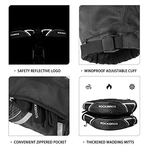 Winter Bike Handlebar Mittens for Cold Weather Cycling - MTB & Commuter
