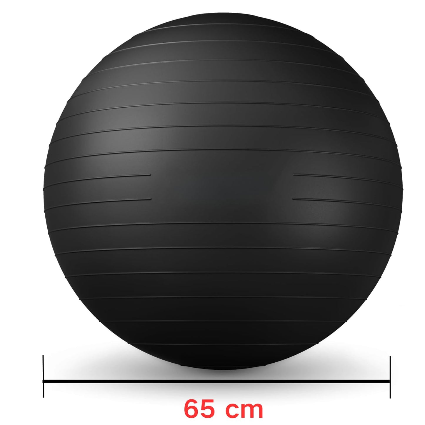 Miloll Exercise Ball - Yoga Ball Anti-Burst and Slip Resistant, for Fitness, Pregnancy, Stability, Balance, Core Workout - Training Ball w/Quick Pump - Office, Home, Gym