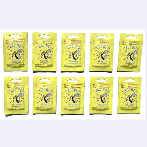 Insect Repellent,Towellette Wipes DEET Free 20% Picaridin (10 Pack) Tell Your Bye Bye Skeeter Story