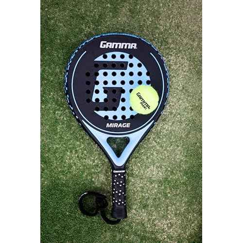 GAMMA Mirage Padel Racket ? Round Shape for Forgiveness & Maneuverability with Large Sweet Spot, Soft Feel - Enhanced Control, Spin, and Comfort for Skill Development
