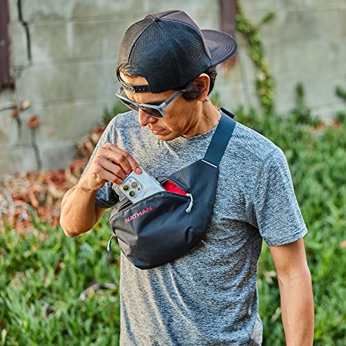 Nathan Limitless 2L Hydration Sling, Two Side Pockets & Small Zipper Stash Pocket for Essential Storage, Breathable & Moisture Wicking¡¦