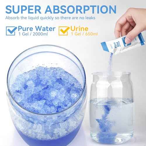 Poesie Poo Absorbent Gel Powder for Portable Toilet Camping Hiking Outdoor Portable Potty Resolution