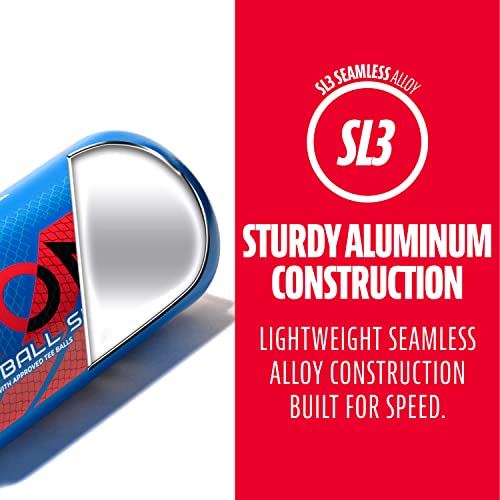 Kids Venom Aluminum Tee Ball Bat - Blue 24 Inch 13 Oz, USA Certified