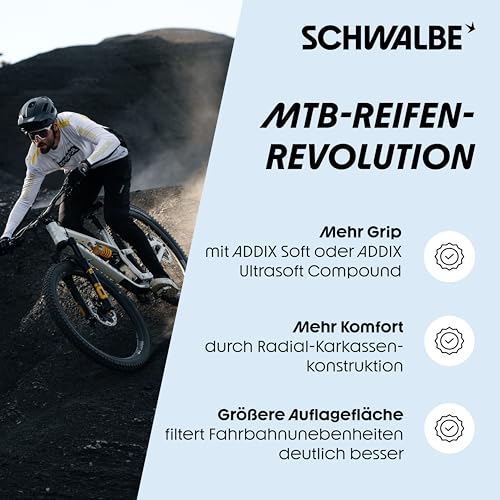 SCHWALBE Albert Tire - 29 x 2.50, Tubeless, Folding, Black, Evolution Line, Gravity Pro, Addix Soft, Radial, E-50