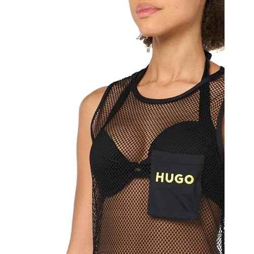HUGO womens Hazel Sheer Tube Dress Coverup
