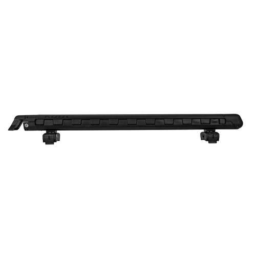 KUAT Grip 6 Durable Universal Rooftop Crossbars Mounted Slide-Out Locking Clamshell Rack, Fits 6 Skis/4 Snowboards - Matte Black with Black Anodize (Matte Black)