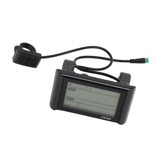 Fockety Electric Bike SW900 Panel, LCD Meter, Water Proof 5 Pin for E Bike Display Replacement Accessories with Electric Scooter Control Panel, for Bicycles Scooters
