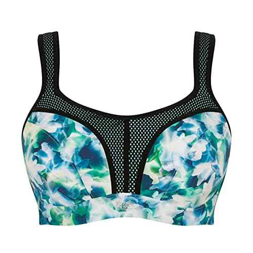 Panache Women's High Impact Underwire Sports Bra, Digital Bloom, 28HH