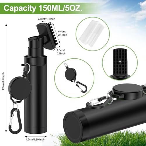 Golf Club Cleaner Brush with Pressurized Water Spray - Portable 5oz Club Cleaning Tool