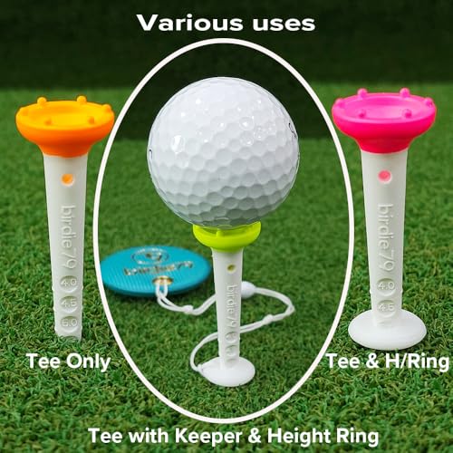 Big Easy Golf Tees with Magnetic Keeper & Adjustable Height - Variation 15