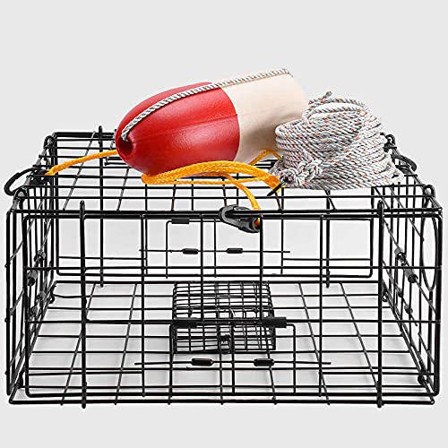 Crab Trap Float Kit with 100ft Sinking Rope & Harness - Variation of Leaded Core Rope+Crab Trap Float Kit