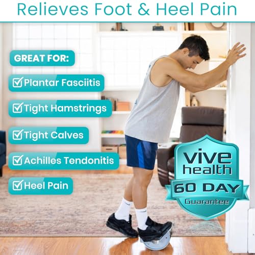Foot Rocker Calf Stretcher for Achilles Tendinitis & Heel Pain - Non Slip