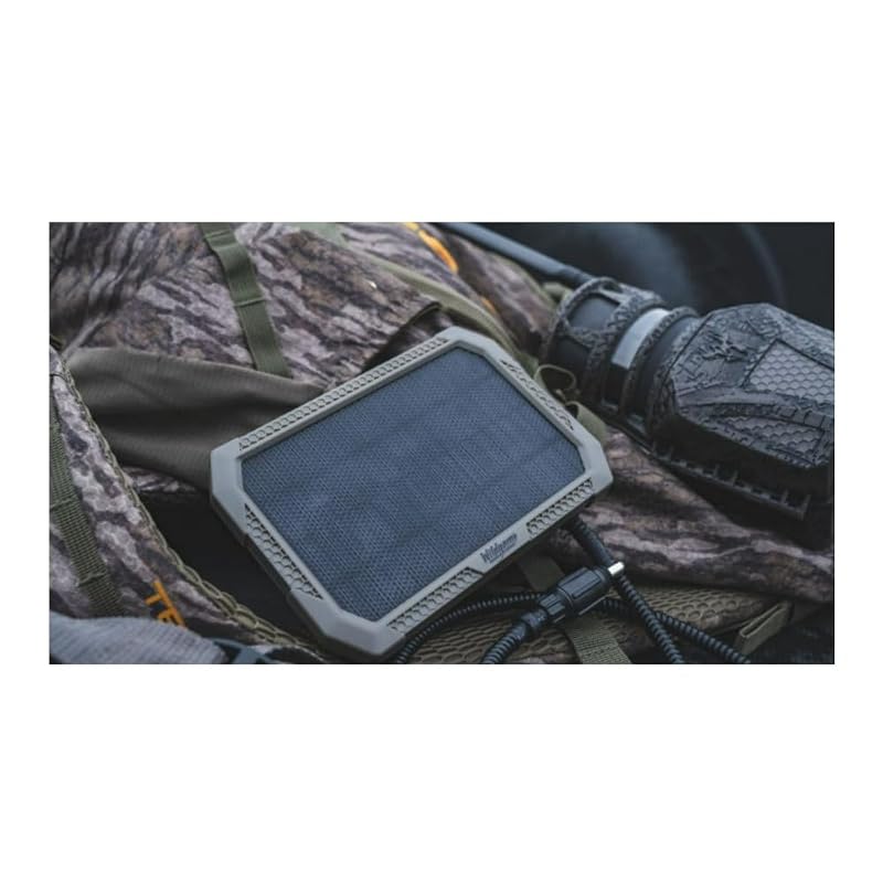 Solar Battery Pack for Trail Cameras - 12V Sol-Pak, 3000mAh Rechargeable Battery & 3ft Insulated Cable