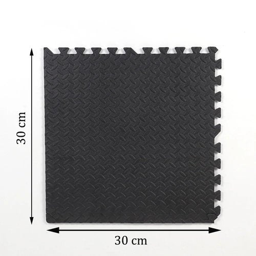 30 * 30cm Gym Floor Mats, Sport Mats Foam Mats,Floor Mat Cover Interlocking Foam Mats,with EVA Foam Floor Tiles for Home Gym(Grey)
