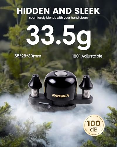 Road Bike Bell Copper Alloy Dual-Hammer Cycling Horn - 90-100dB Loud Sound