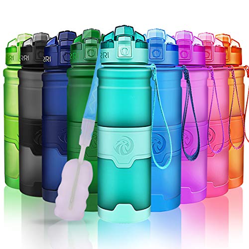 32 Ounce Light Blue Water Bottle - Leak Proof BPA-Free Tritan with Filter & Lock Lid